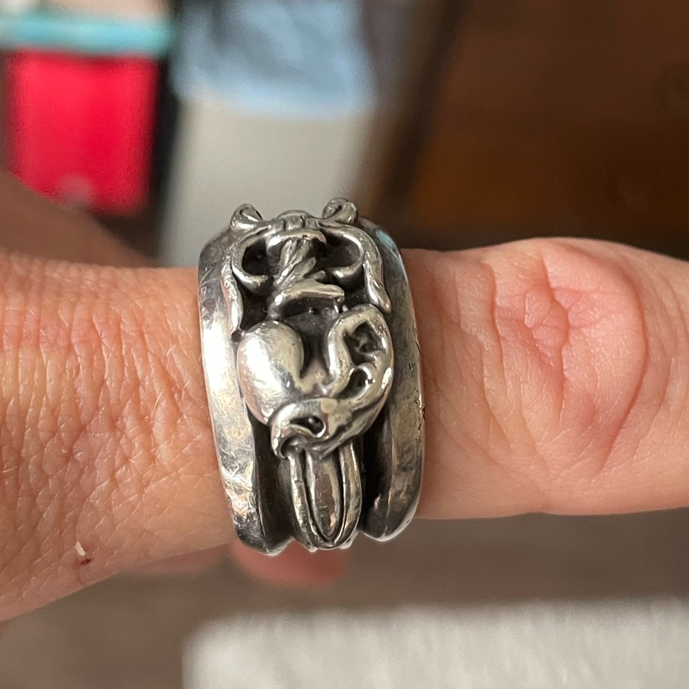 Chrome Hearts Heart N Dagger Ring…